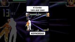 K' Combo 100% KOF 2002 #retrogaming #kofnodead #kof #comboskof #kof2002 #shorts #reels #games