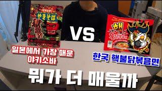 삿포로 직장인VLOG I 일본에서 가장 매운 야키소바 VS 한국 핵불닭볶음면 I 일본직장인 VLOG