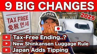 Japan Has Changed | Top 9 New Things to Know Before Traveling to Japan in 2025 |Tax-Free Ending, etc