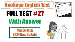 Duolingo English Test - 1hr full practice set #27 - 2024 New Version