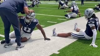 Micah Parsons harasses Trevon Diggs in Cowboys practices