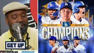 GET UP | Chris Canty "congrats" Dodgers win 8th World Series title after defeating Yankees in Game 5