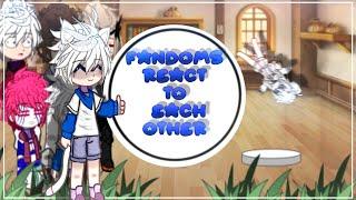 Fandoms react to each other | gacha club | 1/5 | ships?|