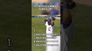Top 5 NEGATIVE IQ moments in MLB history!