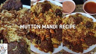 Mutton Mandi Recipe With Smokey Flavored  Rice !! Famous Arabian Mandi !!  By Vashma's kitchen !!