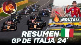 RESUMEN GP de ITALIA F1 2024 - EPICA FERRARI, TENSION MCLAREN en FABULOSA REMONTADA COLAPINTO