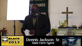 Dennis Jackson Sr. speaks at the Millionaire In Training Owners Only Black Business Expo 2013