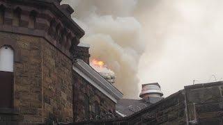 Northumberland County Prison On Fire - 6th. Alarm - Sunbury, Pa.