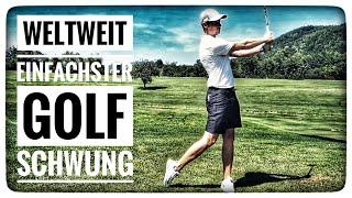 Golf - DER EINFACHSTE GOLFSCHWUNG DER WELT | Schlagen mit geraden Armen