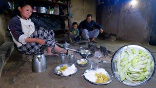 chayote curry cooking by Rita for her family || Life in rural Nepal || @lifeinruralnepal