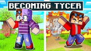 Friend turns into TYCER in Minecraft!