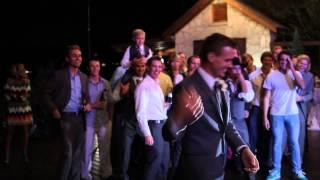 Funny garter toss at friend's wedding Oct 5,2013 | MicBergsma