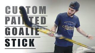 Custom Painted Goalie Stick