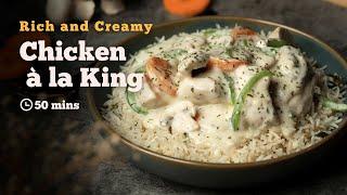 Chicken A La King | Chicken in Cream Sauce | Chicken Recipes | Continental Recipes | Cookd