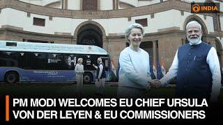 PM Modi Welcomes EU Chief Ursula von der Leyen & EU Commissioners | Latest Updates | DD India Live