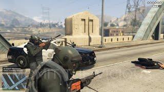 GTA V Michael & Trevor's Ballistic Juggernaut Armor Rampage + 10 Star Escape(RDE 4.0.2)