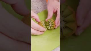 How to Cut Kiwi Lotus Flower #shorts