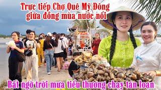 Độc lạ chợ quê Mỹ Đông giữa đồng nước nổi