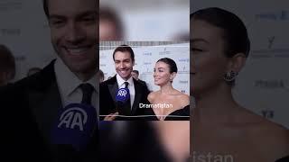 ozge yagiz and burak berkay latest interview in awards  #ozgeyagiz #burakberkayakgül