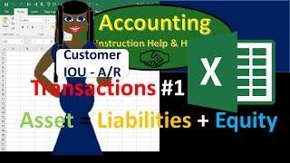 100.60 Accounts Receivable AR Accounting Equation Part 1- Financial Accounting instructions