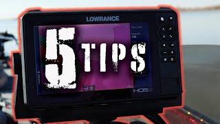 Be More Efficient On The Water, and CATCH MORE FISH With These FIVE Lowrance Fishing Tips.