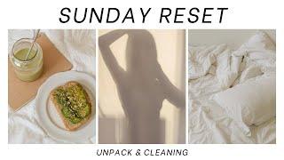 SUNDAY RESET back from NY, unpack, & clean with me!