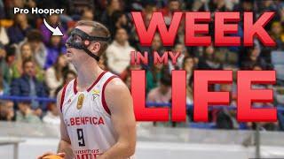 Pro basketball player ROAD GAMEDAY VLOG in Portugal / week in my life + basketball film study pt. 3