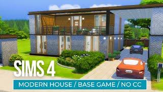 Modern house | Base Game | No CC/Debug | The Sims 4 Speed Build