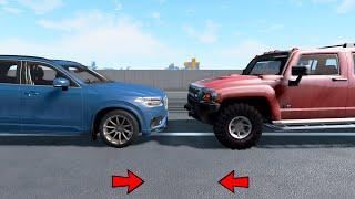 Volvo Xc90 Vs Hummer H3 CRASH TEST - Realistic Car Crashes (BeamNG Drive)