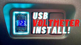 Adding MORE POWER the Easy Way! USB Voltmeter Plug and Play Install