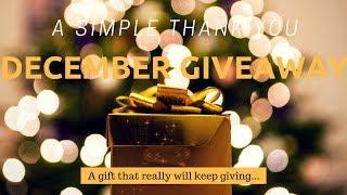 December Giveaway | Common Cents Mike wants to give back to you!