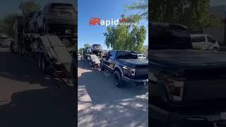 Car Shipping Prep in Open Trailer | Rapid Auto Shipping