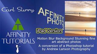 Affinity Photo 2 - iPad - Motion Blur Background