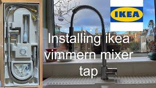 HOW TO INSTALL AN IKEA VIMMERN KITCHEN MIXER TAP/ FAUCET Plumbers/ DIY installation of IKEAS faucet.