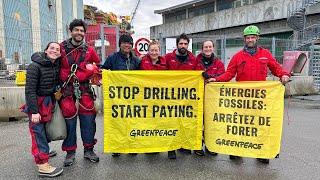 Six Greenpeace Activists Occupy a Shell Oil Platform