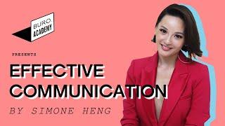 BURO Academy: Effective communication by professional keynote speaker Simone Heng