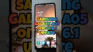 SAMSUNG GALAXY A05 ONE UI 6.1 UPDATE  #shorts