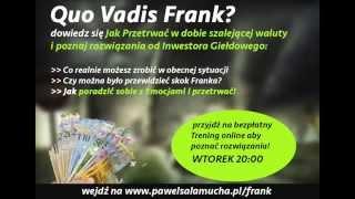 Co dalej z Frankiem (chfpln), przyszłe losy Franka Szwajcarskiego. Bezpłatny Webinar