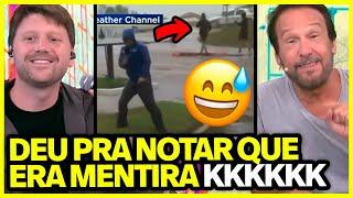 PÂNICO REAGE AO BIZARRO VÍDEO DO REPÓRTER TENTANDO ENGANAR O PÚBLICO NO PROGRAMA AO VIVO