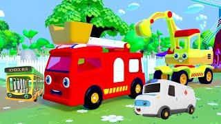 Wheels on the Bus Dance Party 2 - Fun Cars Cartoons For Kids - Nursery Rhymes & Kids Songs