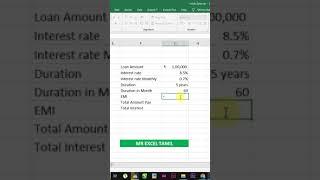 Excel EMI Calculation Made Easy: Step-by-Step Guide in Tamil