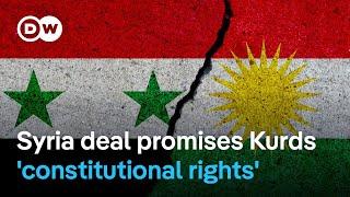 Deal to integrate Kurdish-led forces into Syria: What does this mean for Syria's Kurdish minority?