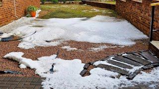 Hail storm and rain in Nylstroom and Parys in South Africa