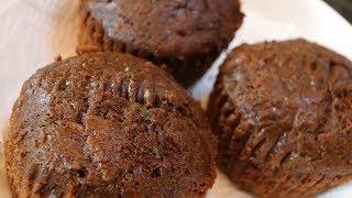 Chocolate Zucchini Muffins (Recipe fr Chocolate Covered Katie)