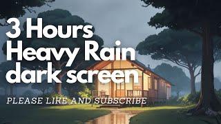 3 Hours Heavy Rain No Thunder (Discover Ghibli World)