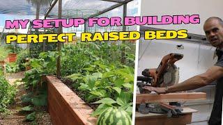 This Wood Cutting Station Setup Gives Perfect Cuts Every Time: DIY Raised Garden Beds