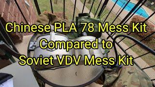 (213) Chinese PLA 78 Mess Kit Compared to the Soviet VDV Mess Kit