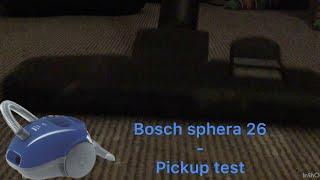 Bosch Sphera 26 - pickup test