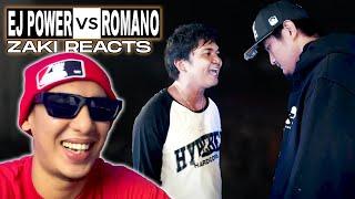 𝐙𝐚𝐤𝐢 𝐑𝐞𝐚𝐜𝐭𝐬 - EJ POWER VS ROMANO | PISIKALAN | ISABUHAY MARATHON 2024