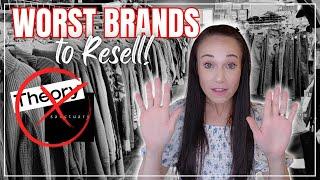 25 Brands NOT TO BUY to Resell Online! Worst Brands I'm Leaving Behind at the Thrift Store #reseller